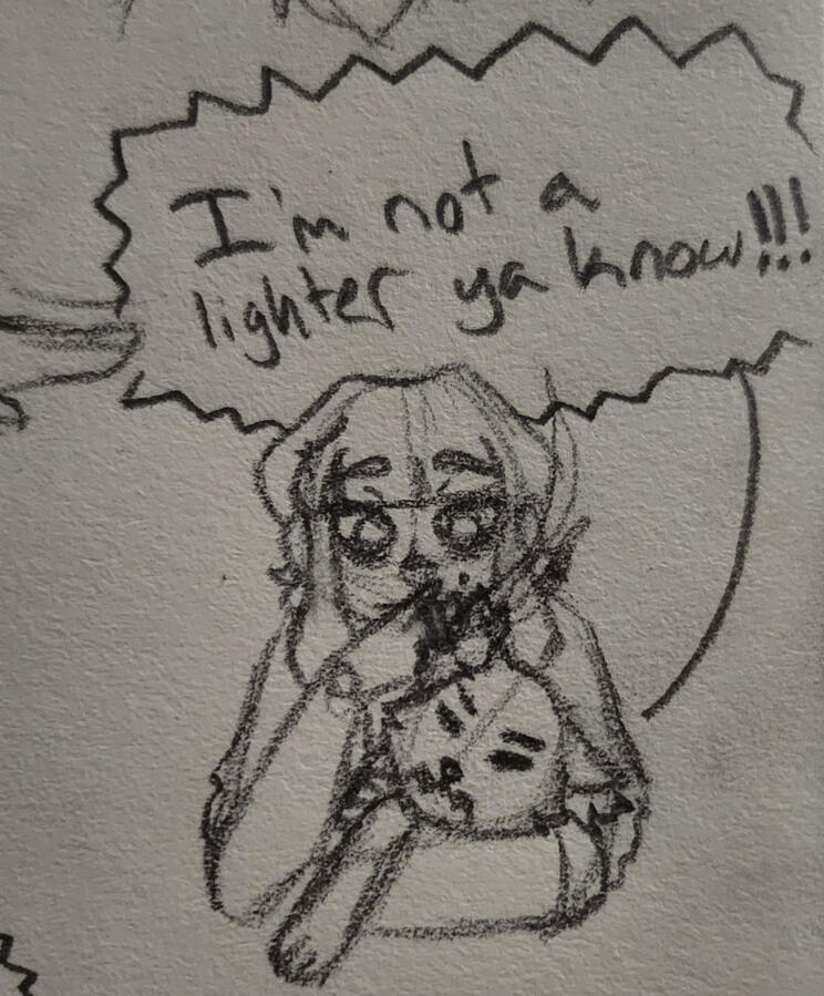 Aster using Grim as a lighter pt. 2